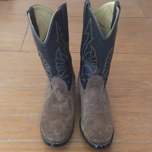 Leather & Suede Country Western Cowgirl Cowboy Boots- Masterson Boot Co - Picture 2 of 13
